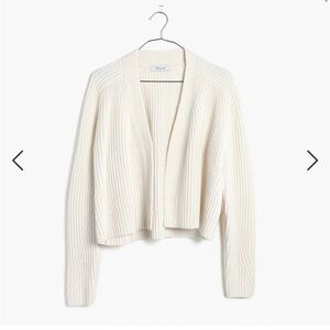 Madewell cropped merino wool sweater cardigan